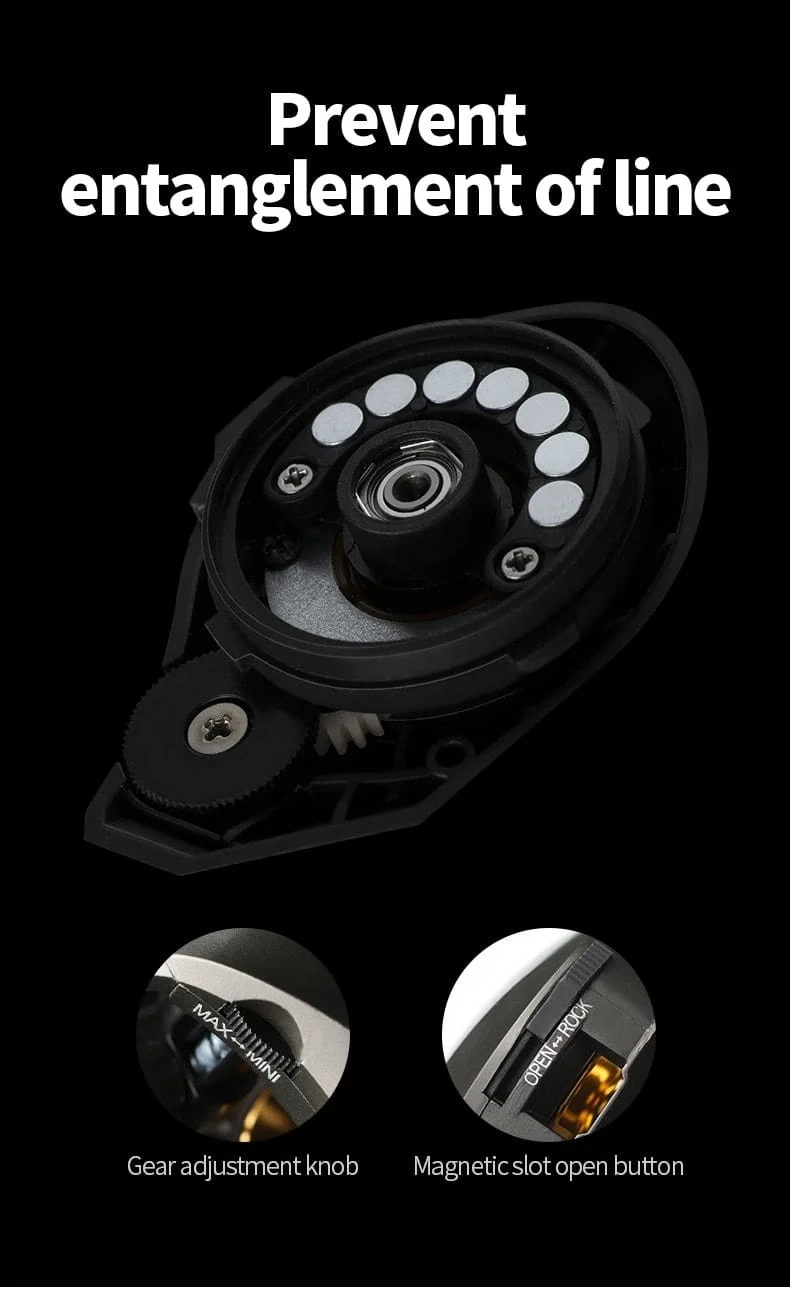 Baitcastingrolle 7.2: 1 High Speed ​​8 KG Max Drag Angelrolle Für Bass in ozean umwelt 48 Stunden Reel Angeln