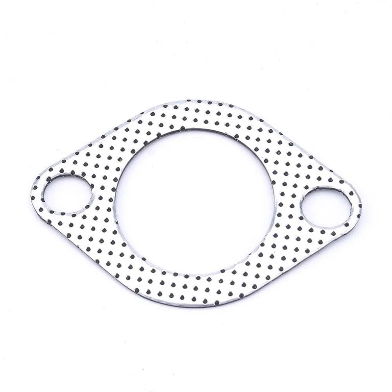 Aluminium 2.25 zoll 56mm Auto Motor Auspuff Dichtung Fallrohr Flansch mit zwei löcher Universal Auspuffrohr Dichtung 5 teile/los