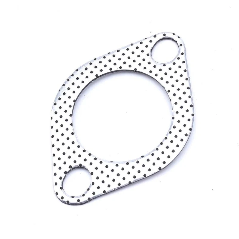 Aluminium 2.25 zoll 56mm Auto Motor Auspuff Dichtung Fallrohr Flansch mit zwei löcher Universal Auspuffrohr Dichtung 5 teile/los