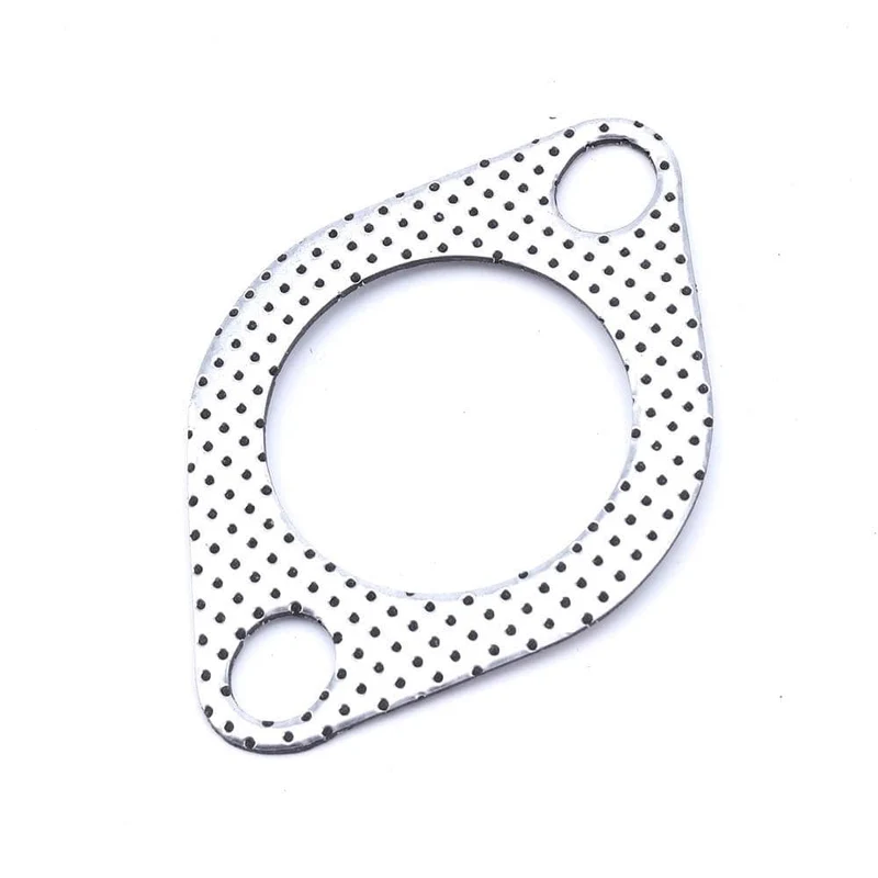Aluminium 2.25 zoll 56mm Auto Motor Auspuff Dichtung Fallrohr Flansch mit zwei löcher Universal Auspuffrohr Dichtung 5 teile/los