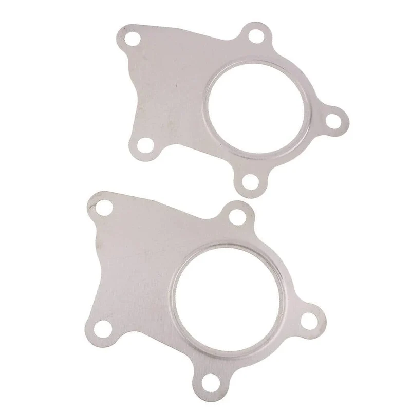 Edelstahl-Turbolader-Downpipe-Flanschdichtung, 5 Bolzen, schweißbar – 2 Stück