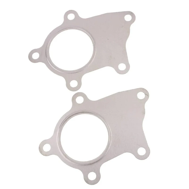 Edelstahl-Turbolader-Downpipe-Flanschdichtung, 5 Bolzen, schweißbar – 2 Stück