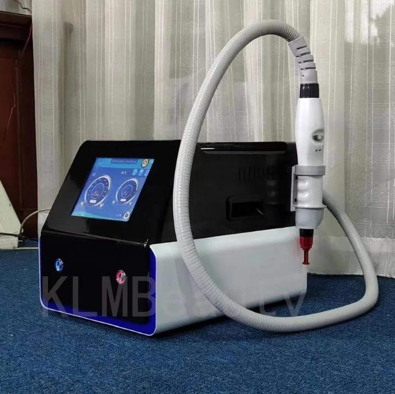 Tragbare 1064 nm 532 nm 1320 nm ND YAG Laser Spots Tattooentfernung Augenbrauenpigment Pikosekunden-Schwarzpuppe Schönheitsmaschine