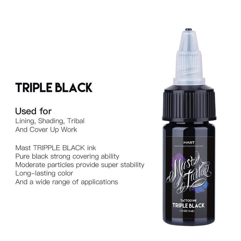 Tattoomaschine im Pen-Style-Kit mit LCD-Doppelstromversorgung, dreifach schwarz, 15 ml Kartuschenset, Permanent-PMU, Eyeliner, Augenbrauen, Lippen