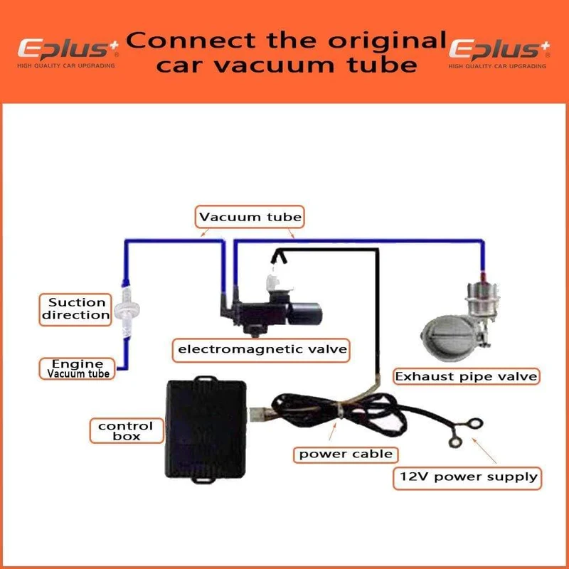 Auto auspuffrohr System regelventil Sets Vakuum Controller Gerät Fernbedienung Schalter Universal 51 63 76 MM