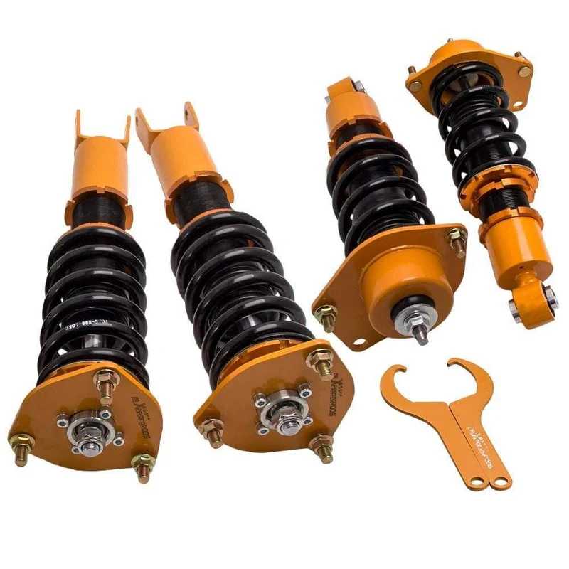 4PCS Gewindefahrwerk Gewindefahrwerk Streben Kit Für Mazda RX-8 RX8 2004 2005 2006-2011 Stoßdämpfer Einstellbare Höhe