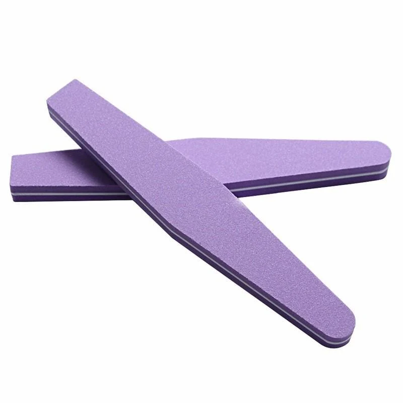 Professionelle Nagelfeilen 10 Stück Polieren Slim Crescent 100/180 Nail Beauty Tools Diamant Spong Block Polissoir Ongles Nagelwerkzeug