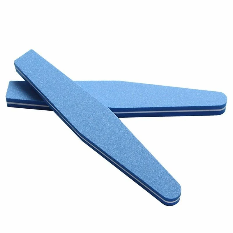 Professionelle Nagelfeilen 10 Stück Polieren Slim Crescent 100/180 Nail Beauty Tools Diamant Spong Block Polissoir Ongles Nagelwerkzeug