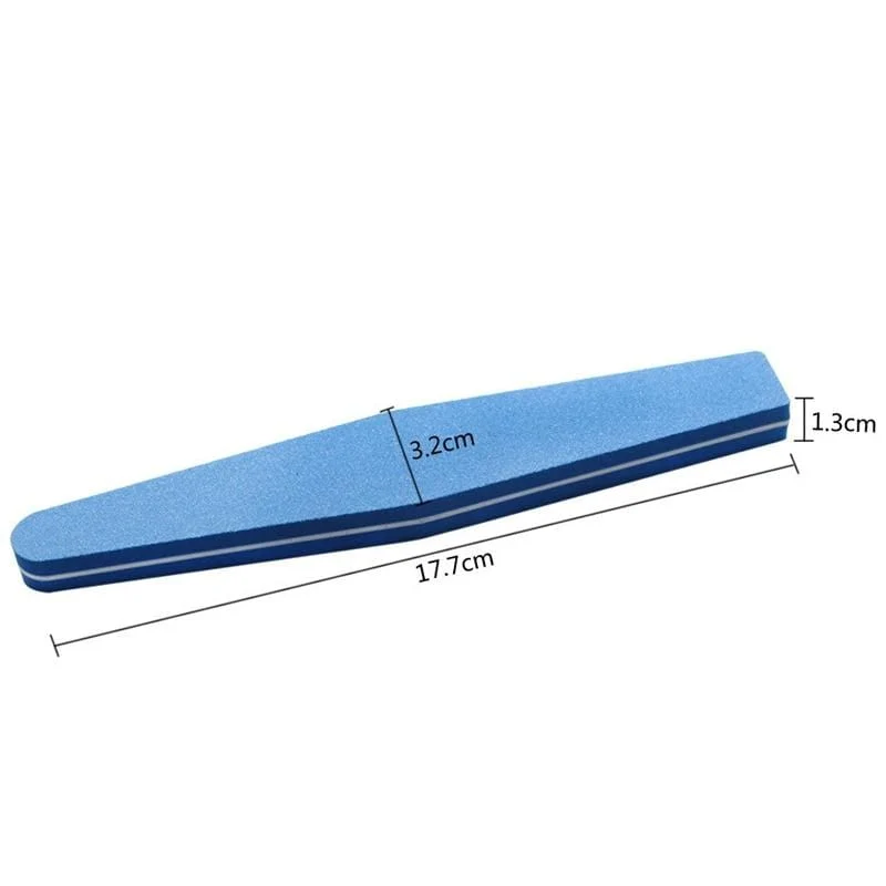 Professionelle Nagelfeilen 10 Stück Polieren Slim Crescent 100/180 Nail Beauty Tools Diamant Spong Block Polissoir Ongles Nagelwerkzeug