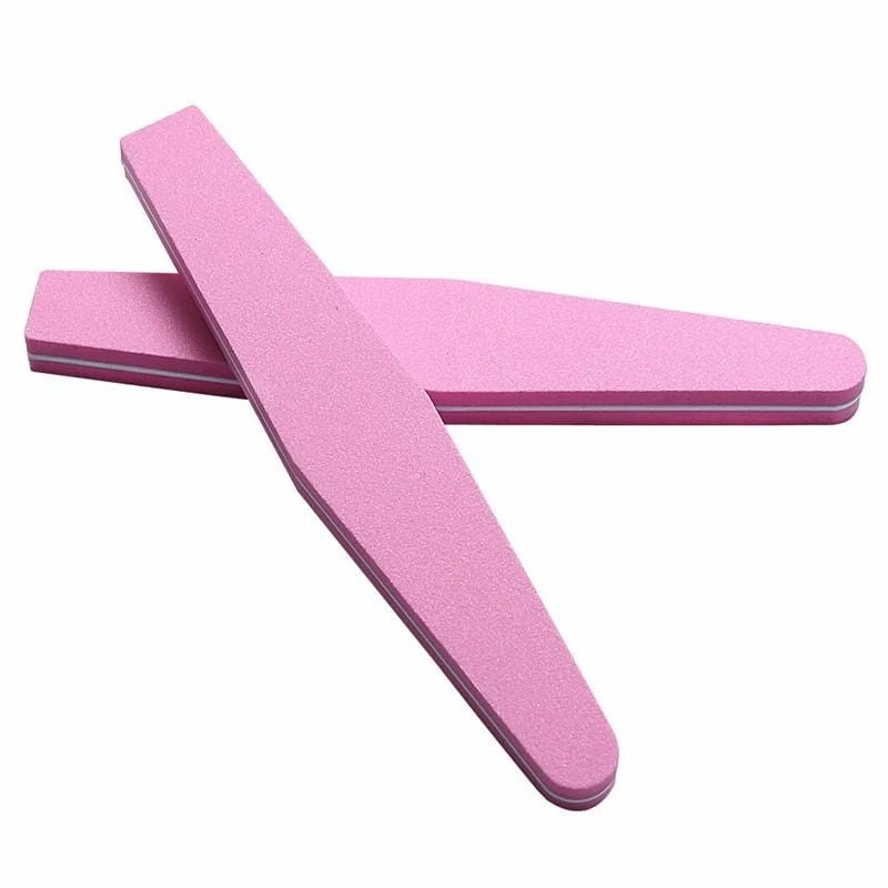 Professionelle Nagelfeilen 10 Stück Polieren Slim Crescent 100/180 Nail Beauty Tools Diamant Spong Block Polissoir Ongles Nagelwerkzeug