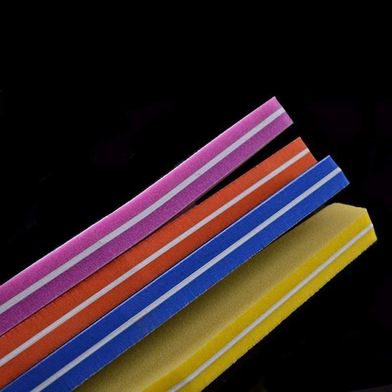 Professionelle Nagelfeilen 10 Stück Polieren Slim Crescent 100/180 Nail Beauty Tools Diamant Spong Block Polissoir Ongles Nagelwerkzeug