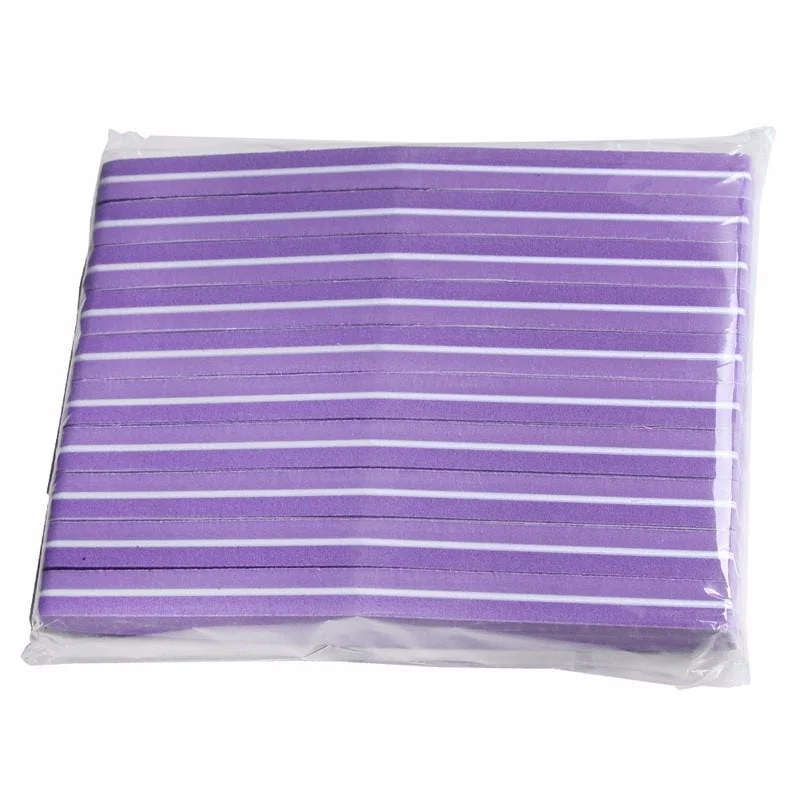 Professionelle Nagelfeilen 10 Stück Polieren Slim Crescent 100/180 Nail Beauty Tools Diamant Spong Block Polissoir Ongles Nagelwerkzeug