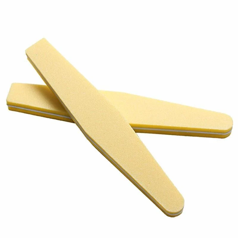 Professionelle Nagelfeilen 10 Stück Polieren Slim Crescent 100/180 Nail Beauty Tools Diamant Spong Block Polissoir Ongles Nagelwerkzeug