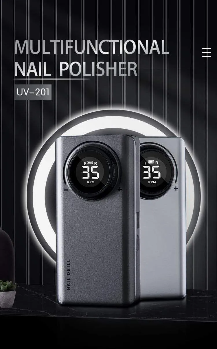 35000 U/min Wiederaufladbare tragbare Nagelbohrmaschine Elektrische Nagelfeile Manikürebohrer Set Beruf Nagelwerkzeuge für Nagelstudio