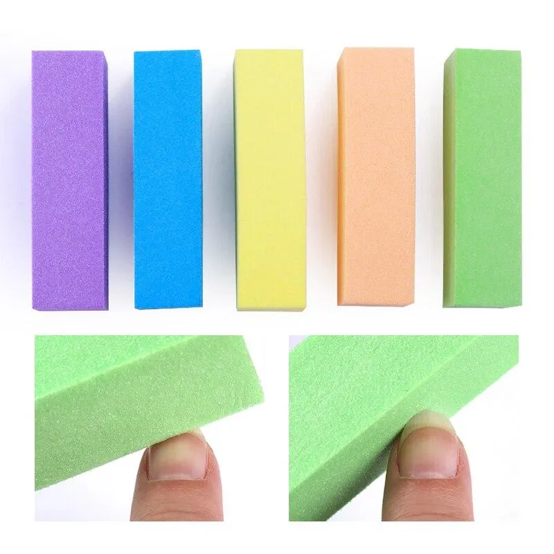 5/10 Stück Nagelpuffer Feilen Set Schwamm Schleifen Block Schleifen Polieren Maniküre Pediküre Professionelle Nail Art Werkzeuge
