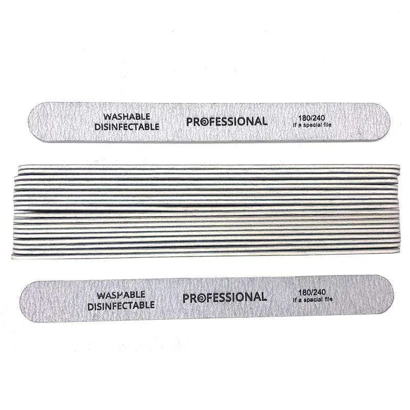 100 teile/los Professionelle Nagelfeilen 180/240 Schleifen Polieren Maniküre Pediküre doppelseitige Nagelpuffer Werkzeug Lixas Para Unhas