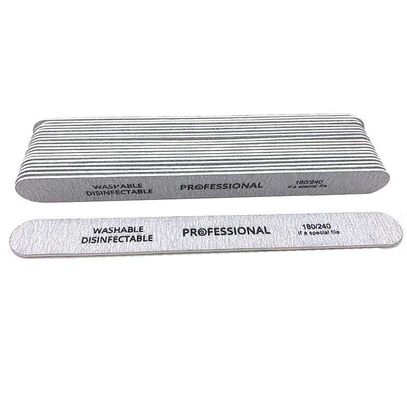 100 teile/los Professionelle Nagelfeilen 180/240 Schleifen Polieren Maniküre Pediküre doppelseitige Nagelpuffer Werkzeug Lixas Para Unhas