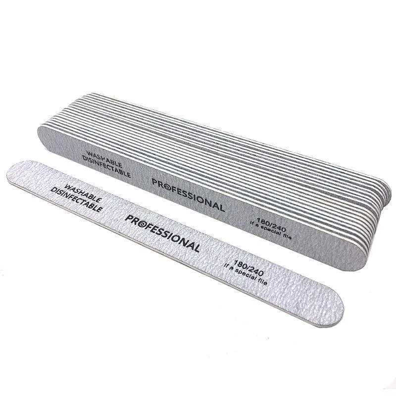 100 teile/los Professionelle Nagelfeilen 180/240 Schleifen Polieren Maniküre Pediküre doppelseitige Nagelpuffer Werkzeug Lixas Para Unhas