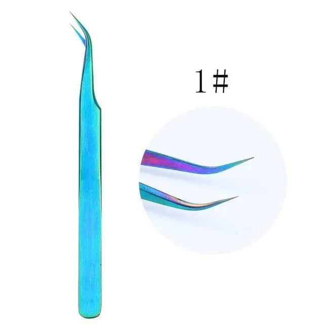 21 Stil Regenbogen Edelstahl Nagel Häutchenschieber Pinzette Nail Art Dateien UV Gel Nagellack entfernen Maniküre Pflege Groove Clean Tool