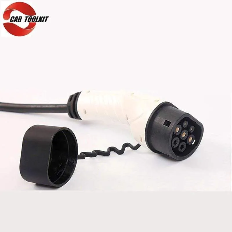 16A Typ 2 tragbarer EV-Ladegerät-Adapter IEC62196 Konverter EVSE Heim-Ladestation für Elektrofahrzeuge, einphasig, 220–250 V