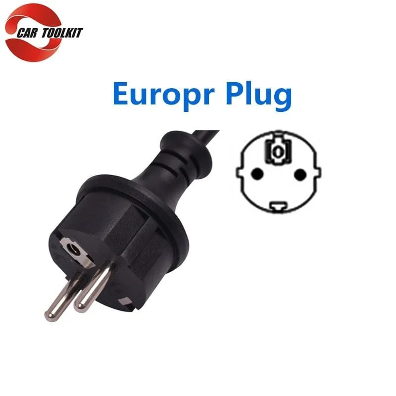16A Typ 2 tragbarer EV-Ladegerät-Adapter IEC62196 Konverter EVSE Heim-Ladestation für Elektrofahrzeuge, einphasig, 220–250 V