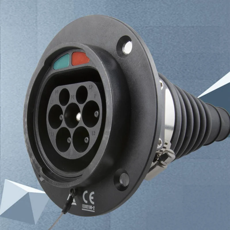 EV-Ladegerät, Elektroauto-Adapter, EVSE-Ladekabel, Typ2-Eingang auf Typ1-Stecker, flexibel, 32 A, 1 Phase, für Chevrolet, Fiat 500e.