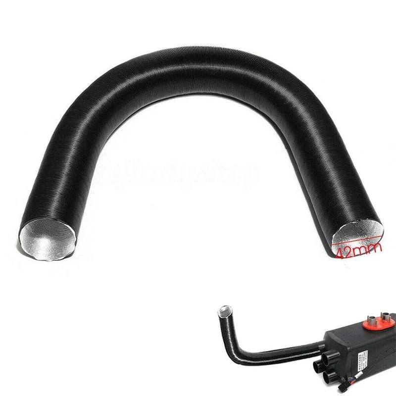 42/60/76mm Ersatz Reparatur Warm Heizung Isoliert Auto Lufteinlass Rohr Parkplatz Ersatzteil Welligkeit Verbrennung Aluminium folie Kanal