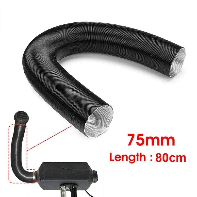 42/60/76mm Ersatz Reparatur Warm Heizung Isoliert Auto Lufteinlass Rohr Parkplatz Ersatzteil Welligkeit Verbrennung Aluminium folie Kanal