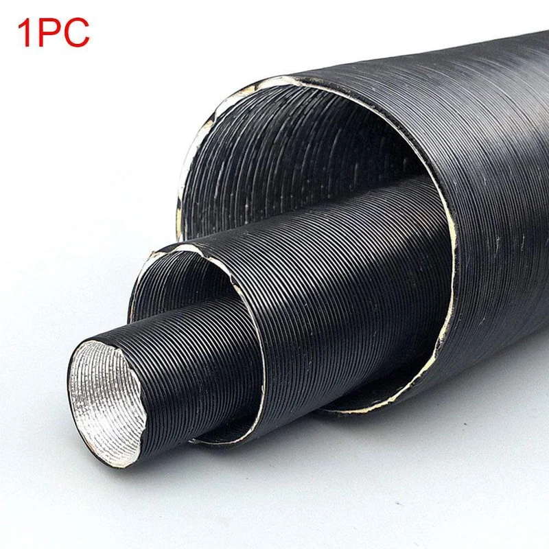 42/60/76mm Ersatz Reparatur Warm Heizung Isoliert Auto Lufteinlass Rohr Parkplatz Ersatzteil Welligkeit Verbrennung Aluminium folie Kanal