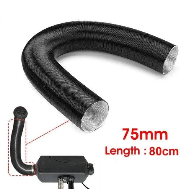 42/60/76mm Ersatz Reparatur Warm Heizung Isoliert Auto Lufteinlass Rohr Parkplatz Ersatzteil Welligkeit Verbrennung Aluminium folie Kanal