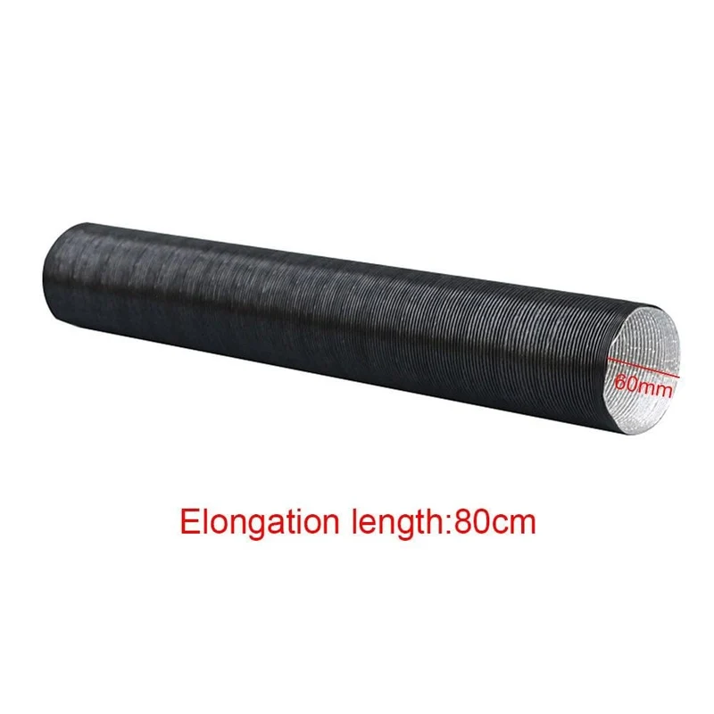 42/60/76mm Ersatz Reparatur Warm Heizung Isoliert Auto Lufteinlass Rohr Parkplatz Ersatzteil Welligkeit Verbrennung Aluminium folie Kanal