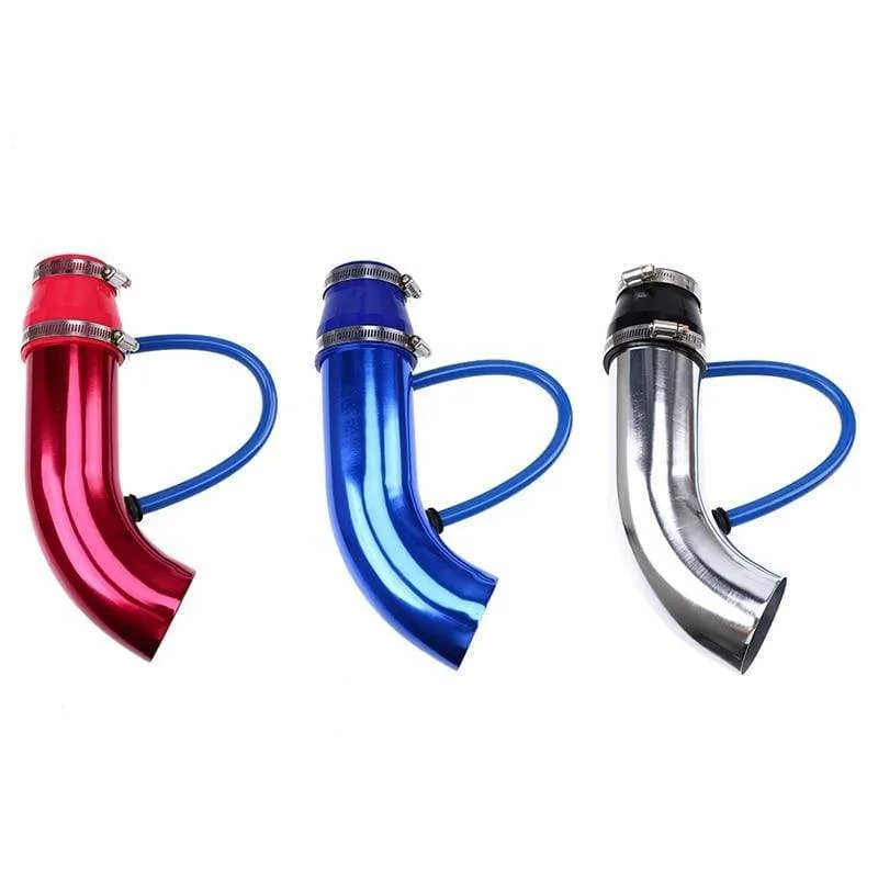 3" 76mm Lufteinlass-Set, Aluminium-Zulaufrohr mit High-Flow-Luftfilter, Kaltluft-Einlasskanal, Pilzkopf