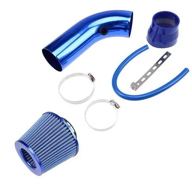 3" 76mm Lufteinlass-Set, Aluminium-Zulaufrohr mit High-Flow-Luftfilter, Kaltluft-Einlasskanal, Pilzkopf
