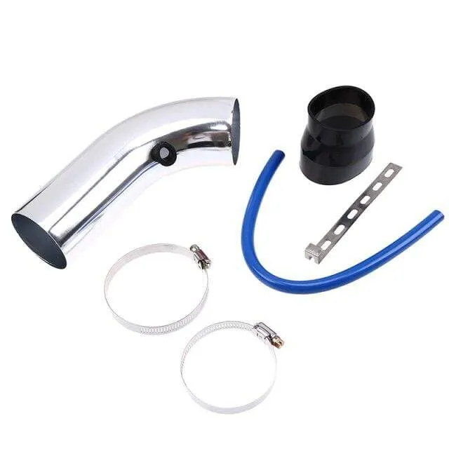 3" 76mm Lufteinlass-Set, Aluminium-Zulaufrohr mit High-Flow-Luftfilter, Kaltluft-Einlasskanal, Pilzkopf