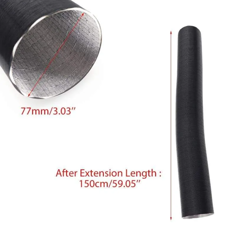 Lufteinlass Auslass Auspuff Stretch Wellschlauch Rohr Flexible Verbrennung 25/42/60/75/77mm für Webasto Eberspacher Auto Heizung