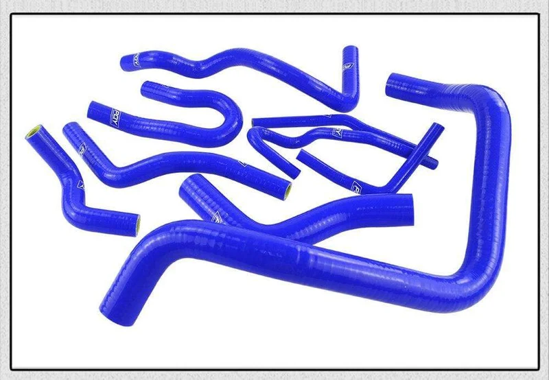 Blau & Gelb D15/16 Silikon Kühler Kühlmittel Schlauch, silikon schlauch kit Mit PQY logo Für Honda CIVIC SOHC D15 D16 EG EK 92-00