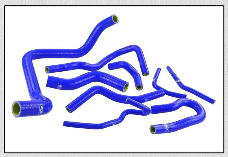 Blau & Gelb D15/16 Silikon Kühler Kühlmittel Schlauch, silikon schlauch kit Mit PQY logo Für Honda CIVIC SOHC D15 D16 EG EK 92-00