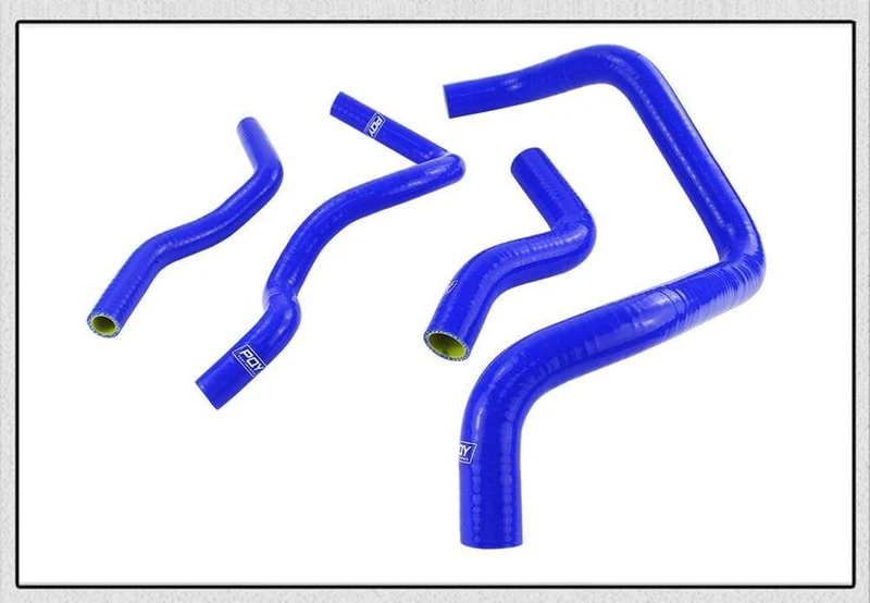 Blau & Gelb D15/16 Silikon Kühler Kühlmittel Schlauch, silikon schlauch kit Mit PQY logo Für Honda CIVIC SOHC D15 D16 EG EK 92-00