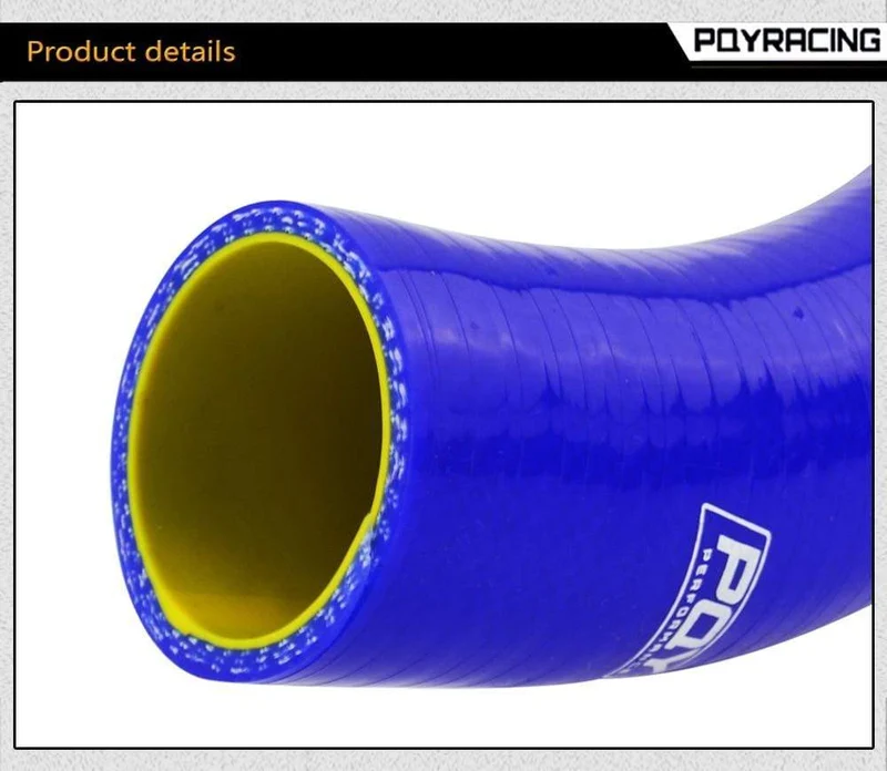 Blau & Gelb D15/16 Silikon Kühler Kühlmittel Schlauch, silikon schlauch kit Mit PQY logo Für Honda CIVIC SOHC D15 D16 EG EK 92-00