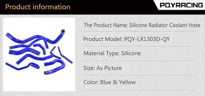 Blau & Gelb D15/16 Silikon Kühler Kühlmittel Schlauch, silikon schlauch kit Mit PQY logo Für Honda CIVIC SOHC D15 D16 EG EK 92-00
