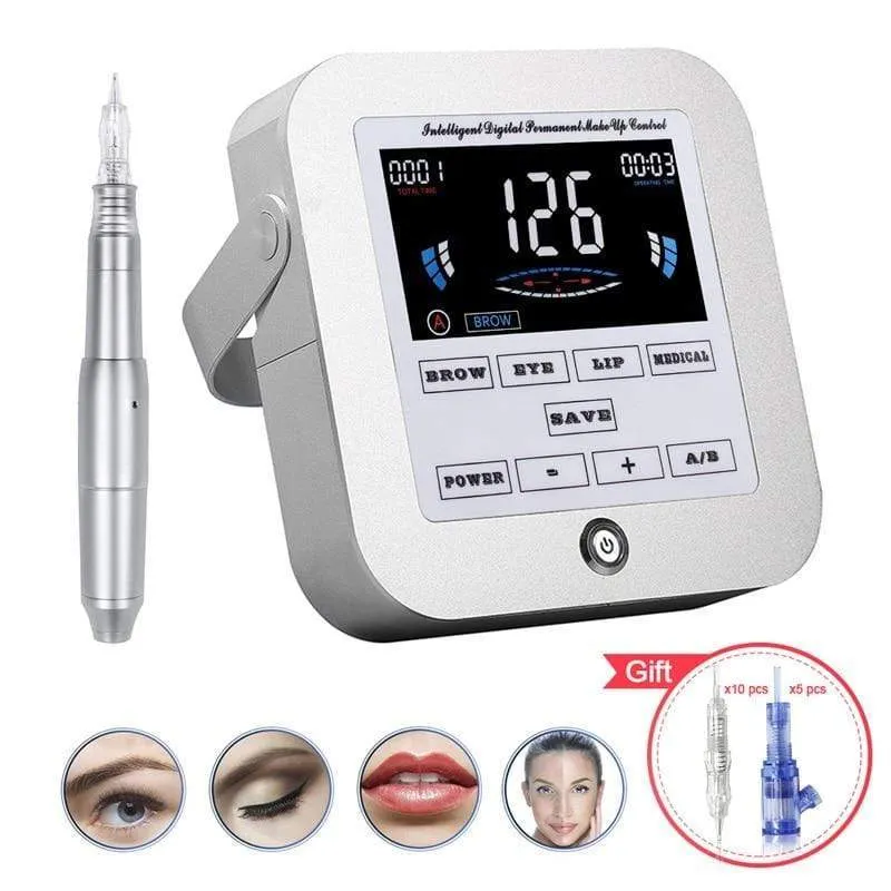 BMX Permanent Make-Up Maschine Tattoo Maschine Sets Dermografo Digital Gerät Augenbrauen Lip Pen Maschine Kits
