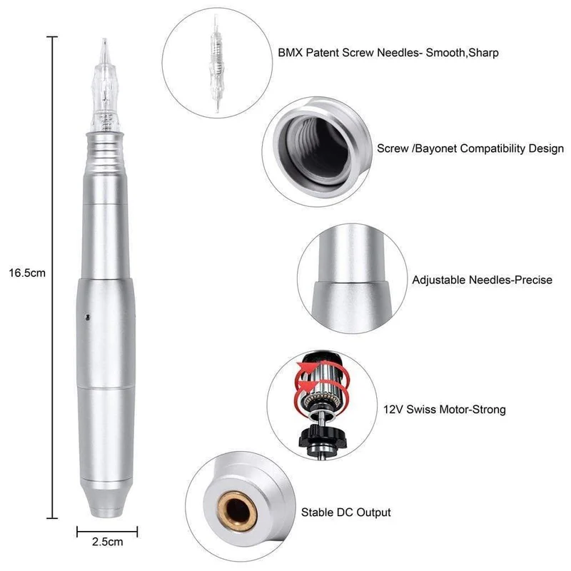 BMX Permanent Make-Up Maschine Tattoo Maschine Sets Dermografo Digital Gerät Augenbrauen Lip Pen Maschine Kits