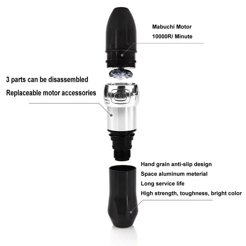 Professionelle Rotary Tattoo Maschine Schweizer Motor Stift Permanent Make-Up Tattoo Maschine Sets Tattoo Power Starke Ruhige Motor Versorgung