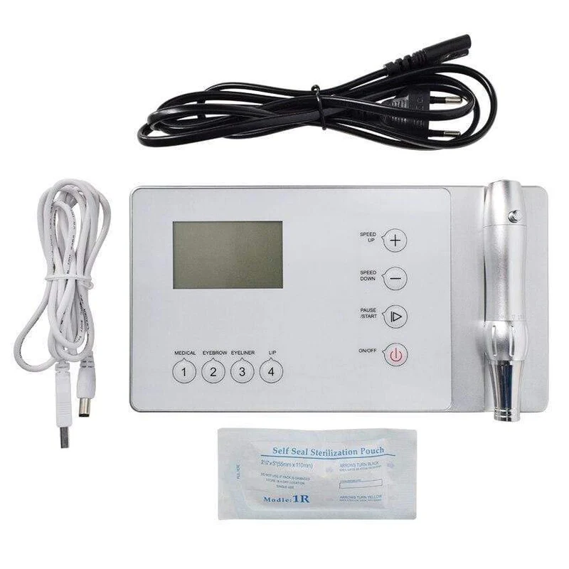 Tattoo Machine Kit Digitales Permanent Makeup Tattoo Geräteset Professionelles Siwss Motor Tattoo Netzteil für Augenbrauenlippe