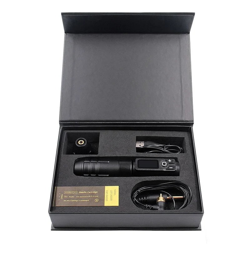 Biomaser Wireless Tattoo Maschine Professioneller Rotary Tattoo Pen Original Deutscher Motor 1800mAh Akku Schnellladung Hub 4.0mm
