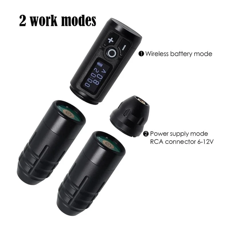 Biomaser Wireless Tattoo Maschine Professioneller Rotary Tattoo Pen Original Deutscher Motor 1800mAh Akku Schnellladung Hub 4.0mm