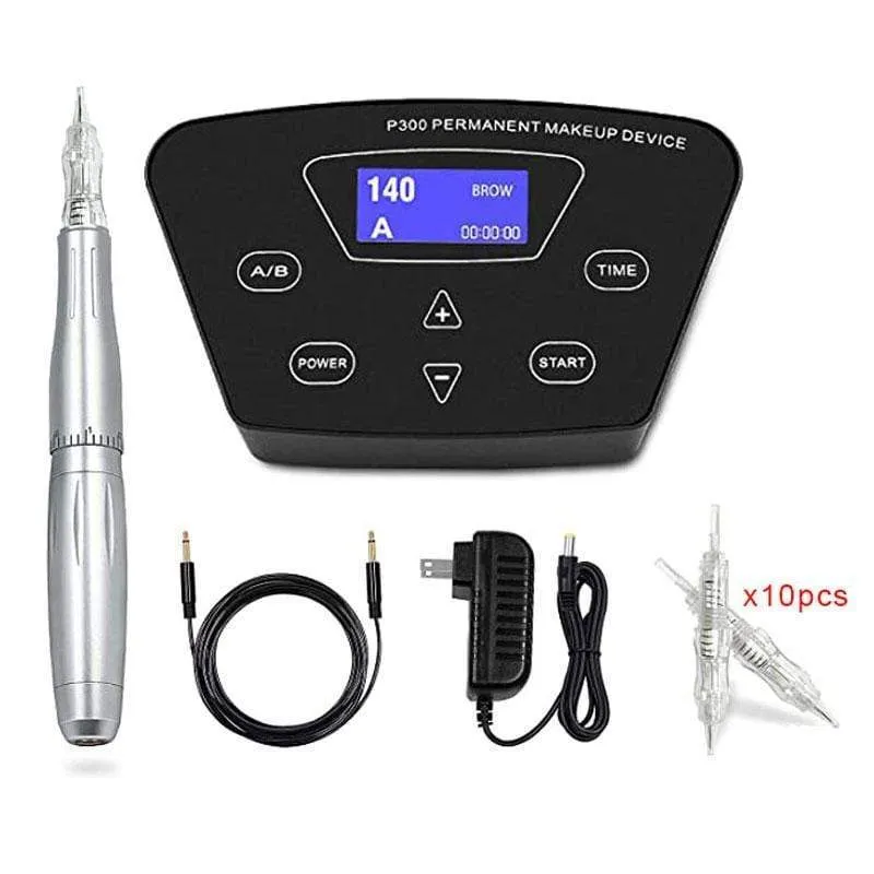 BMX Permanent Make-up Maschine Dermografo Micropigmentacion Gerät PMU Maschine für Augenbrauen Lip Tattoo Pen Kit P300
