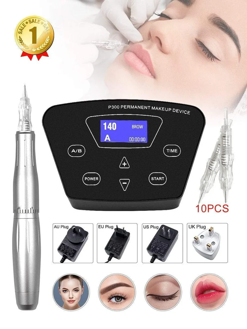 BMX Permanent Make-up Maschine Dermografo Micropigmentacion Gerät PMU Maschine für Augenbrauen Lip Tattoo Pen Kit P300