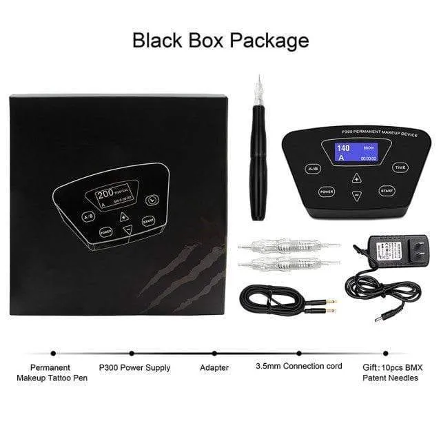 BMX Permanent Make-up Maschine Dermografo Micropigmentacion Gerät PMU Maschine für Augenbrauen Lip Tattoo Pen Kit P300