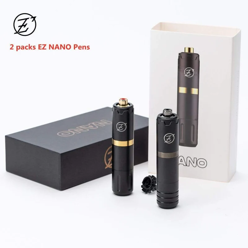 2 Stück EZ NANO Rotary Cartridge Tattoo Machine Pen EZ Custom Swiss Motors 2.5mm 3.5mm 4.2mm Hub für Cartridge Tattoo Needle